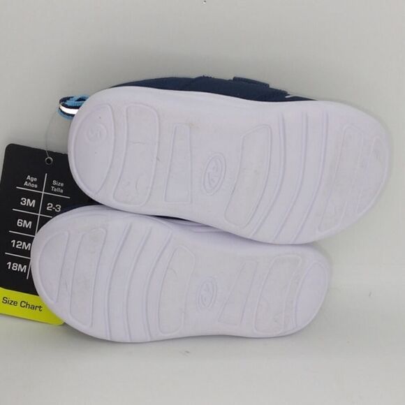 Athletic Works Toddler Boys NEW w/Tags Blue Easy Close Sneakers - sz. 5 - Picture 5 of 7